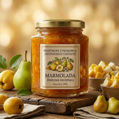 Marmolada z pigowowca japońskiego i gruszek 330g