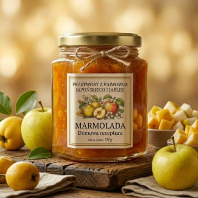 Marmolada z pigwowca japońskiego i jabłek 330g