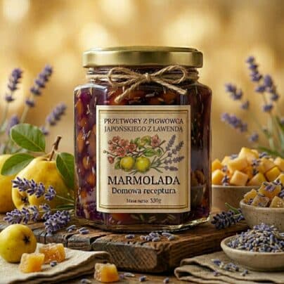 Marmolada z pigwowca japońskiego z lawendą 330g